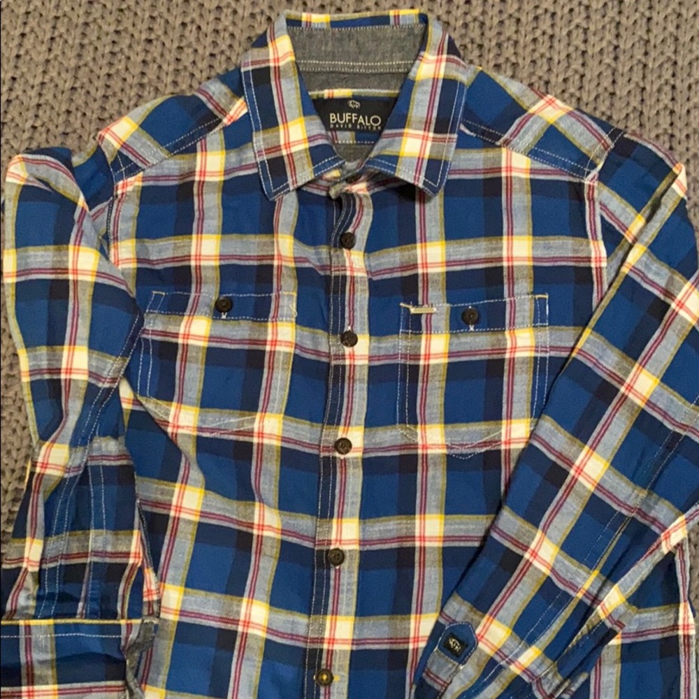 Buffalo David Bitten Boys Plaid Button Up